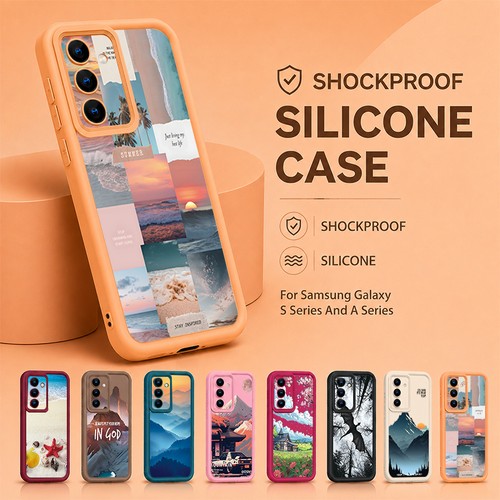 Slim soft silicone phone - soft,